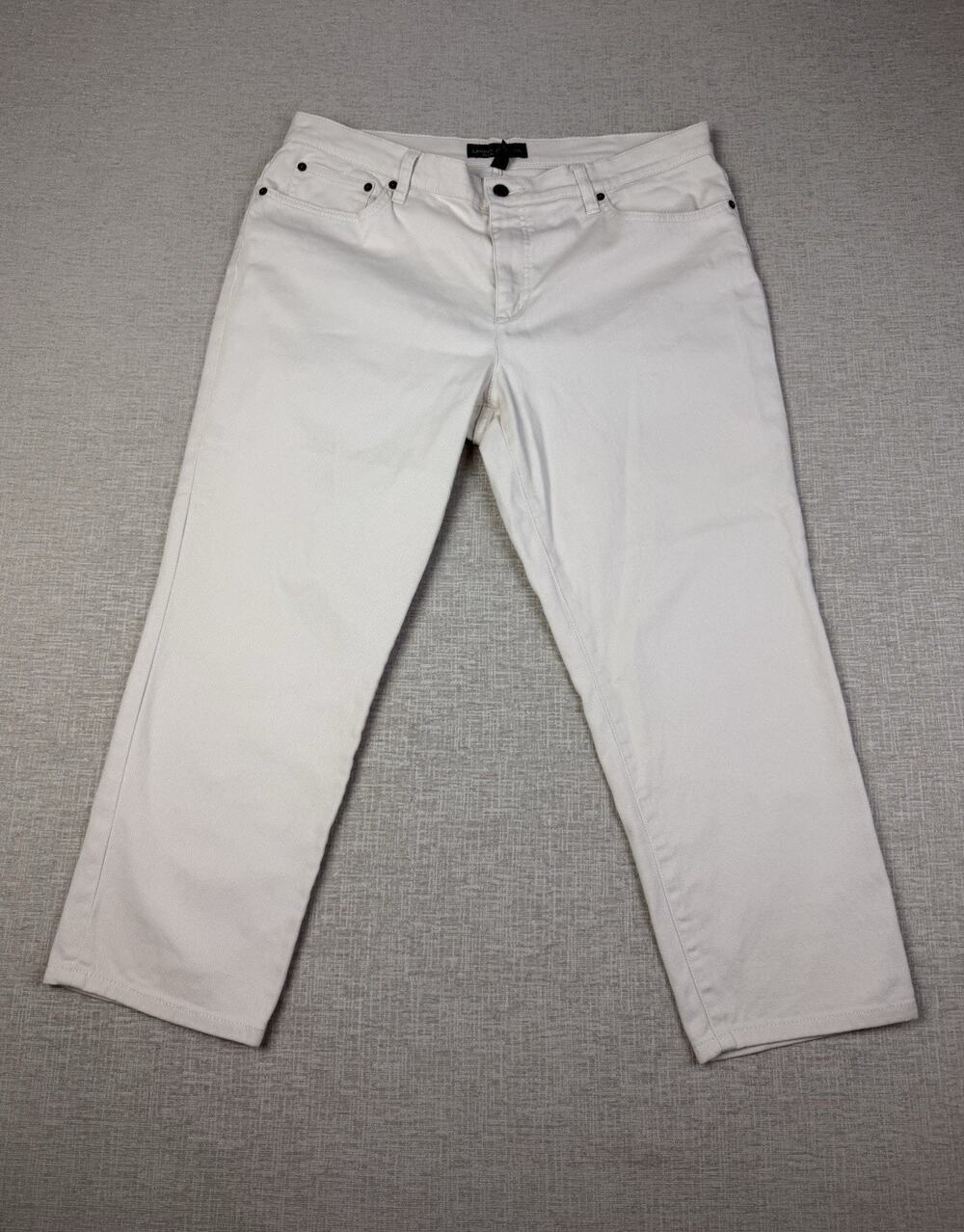 Lauren Ralph Lauren Jeans Women’s 16 White Stretch Denim Five Pocket